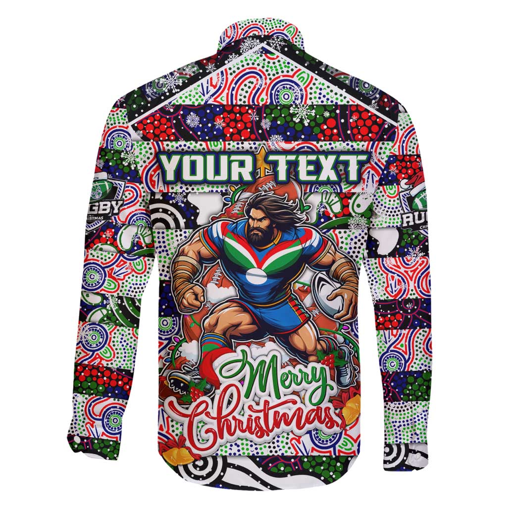 Custom New Zealand Warriors Rugby Merry Christmas Family Matching Tank Maxi Dress and Hawaiian Shirt Indigenous Australian Art