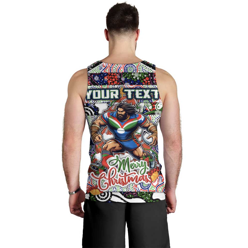 Custom New Zealand Warriors Rugby Merry Christmas Men Tank Top Indigenous Australian Art - Vibe Hoodie Shop