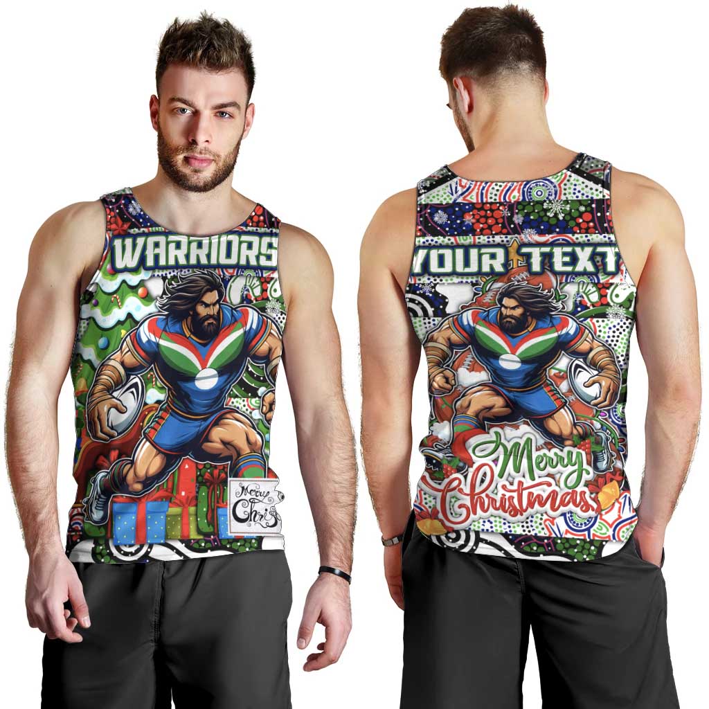 Custom New Zealand Warriors Rugby Merry Christmas Men Tank Top Indigenous Australian Art - Vibe Hoodie Shop