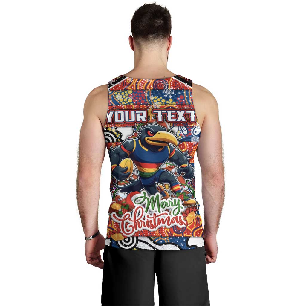 Custom Crows Football Merry Christmas Men Tank Top Indigenous Australian Art - Vibe Hoodie Shop