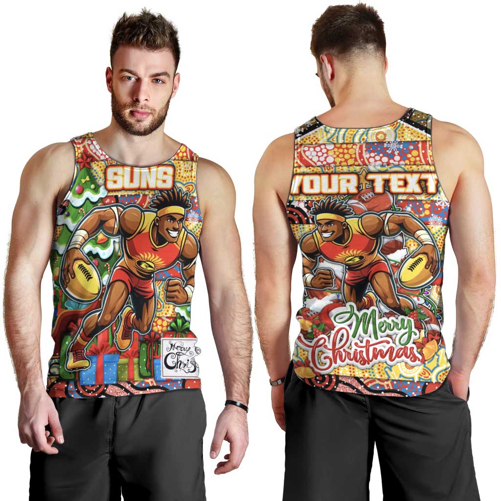 Custom Suns Football Merry Christmas Men Tank Top Indigenous Australian Art - Vibe Hoodie Shop