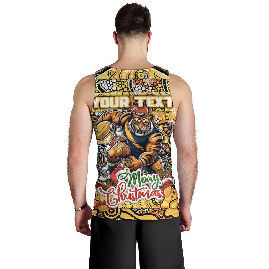 Custom Richmond Tigers Football Merry Christmas Men Tank Top Indigenous Australian Art - Vibe Hoodie Shop