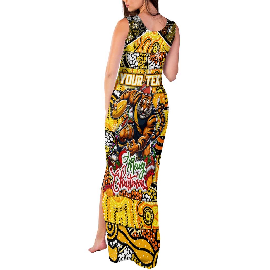 Custom Richmond Tigers Football Merry Christmas Tank Maxi Dress Indigenous Australian Art