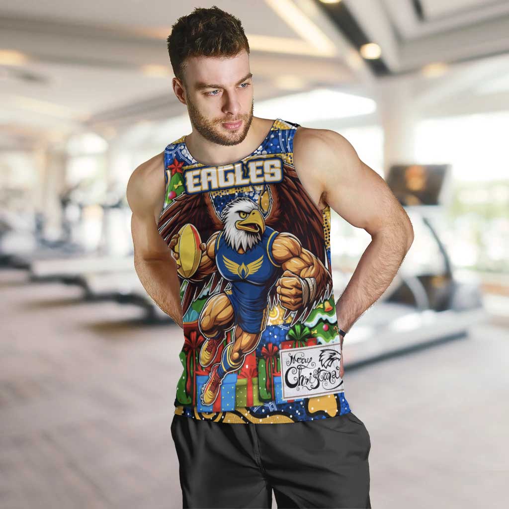 Custom Eagles Football Merry Christmas Men Tank Top Indigenous Australian Art - Vibe Hoodie Shop