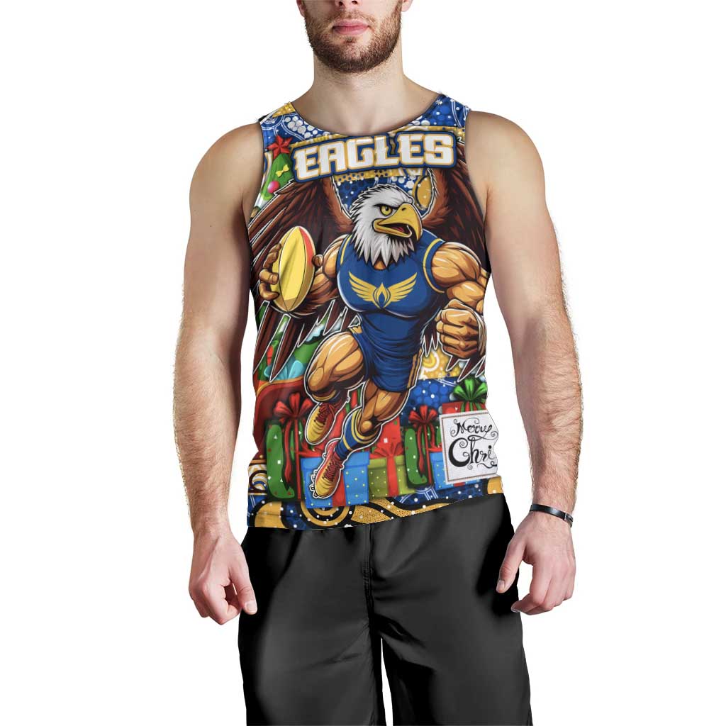Custom Eagles Football Merry Christmas Men Tank Top Indigenous Australian Art - Vibe Hoodie Shop