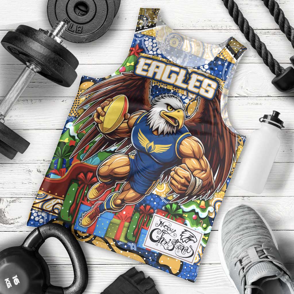 Custom Eagles Football Merry Christmas Men Tank Top Indigenous Australian Art - Vibe Hoodie Shop
