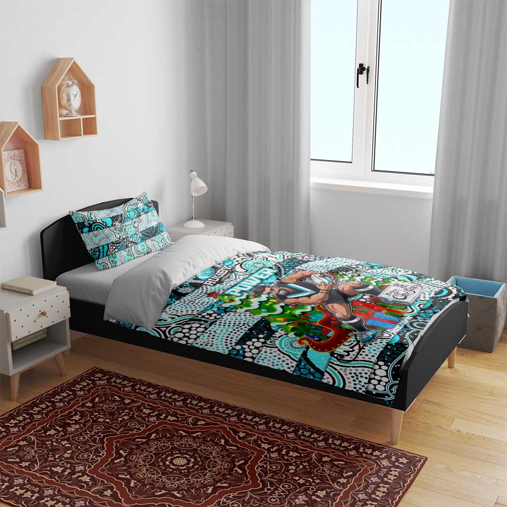 Power Football Merry Christmas Bedding Set Indigenous Australian Art - Vibe Hoodie Shop