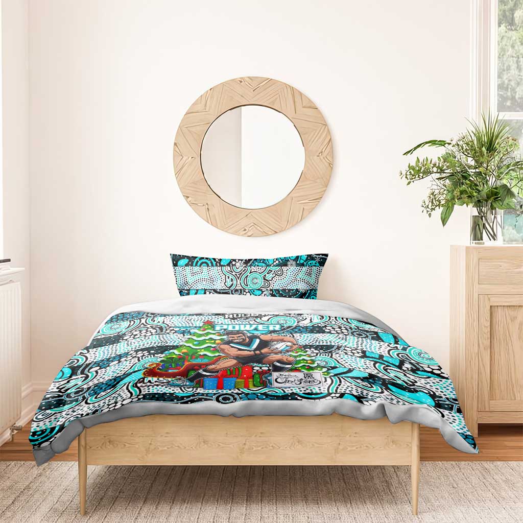 Power Football Merry Christmas Bedding Set Indigenous Australian Art - Vibe Hoodie Shop
