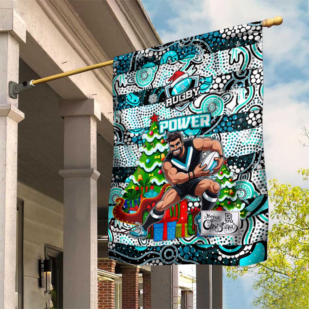 Power Football Merry Christmas Garden Flag Indigenous Australian Art - Vibe Hoodie Shop