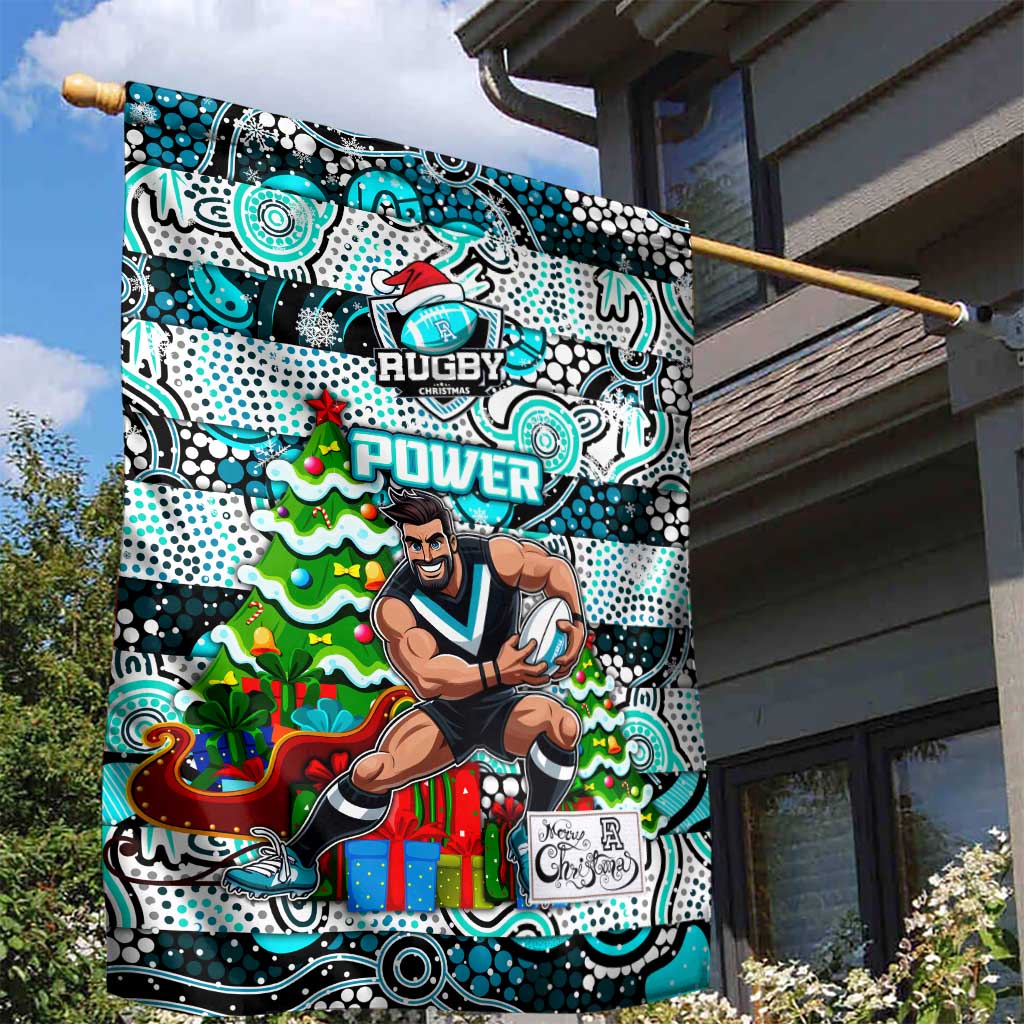 Power Football Merry Christmas Garden Flag Indigenous Australian Art - Vibe Hoodie Shop
