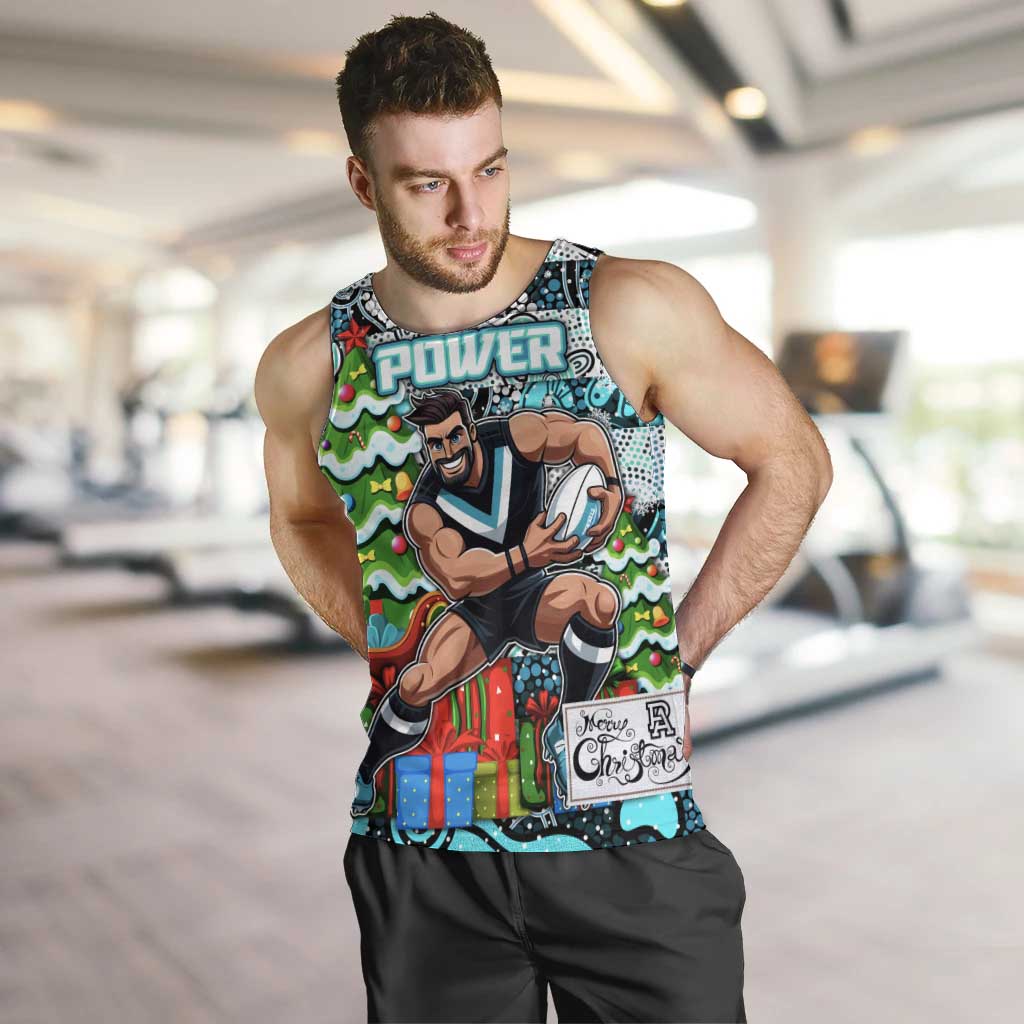 Custom Power Football Merry Christmas Men Tank Top Indigenous Australian Art - Vibe Hoodie Shop