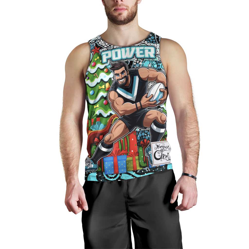 Custom Power Football Merry Christmas Men Tank Top Indigenous Australian Art - Vibe Hoodie Shop