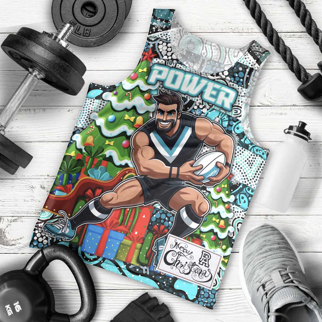 Custom Power Football Merry Christmas Men Tank Top Indigenous Australian Art - Vibe Hoodie Shop