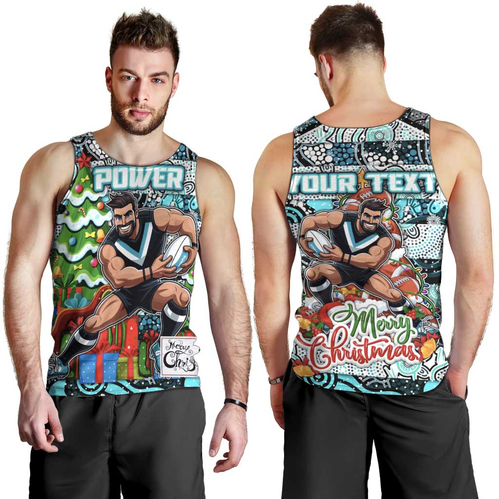 Custom Power Football Merry Christmas Men Tank Top Indigenous Australian Art - Vibe Hoodie Shop