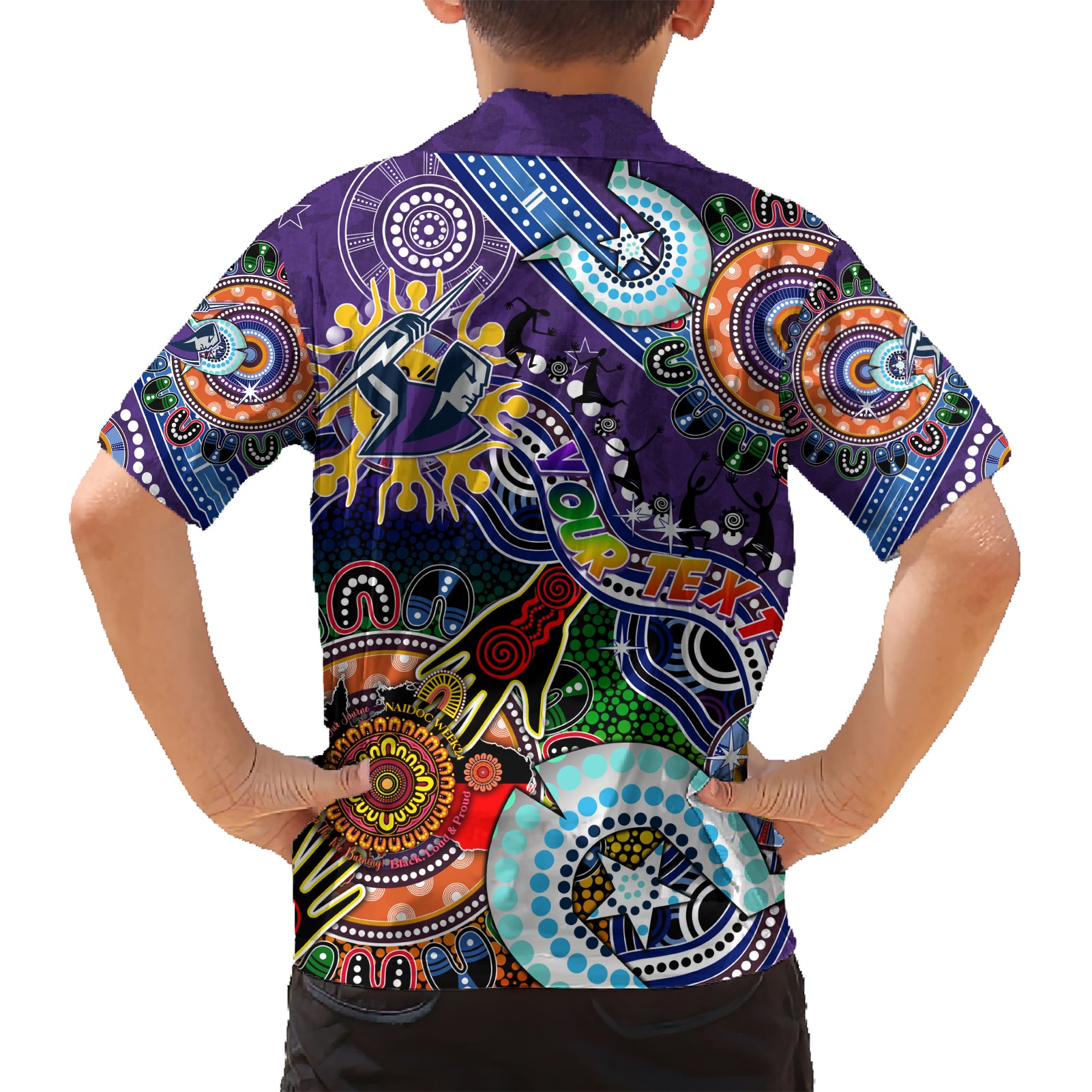 Personalised Storm NAIDOC Week 2024 Hawaiian Shirt Australia Aboriginal Dot Painting - Vibe Hoodie Shop