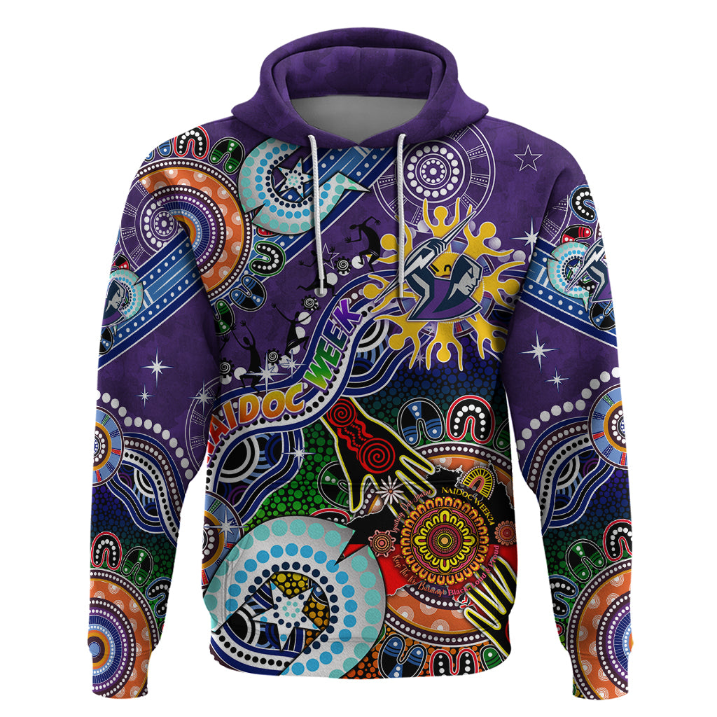 Personalised Storm NAIDOC Week 2024 Hoodie Australia Aboriginal Dot Painting - Vibe Hoodie Shop