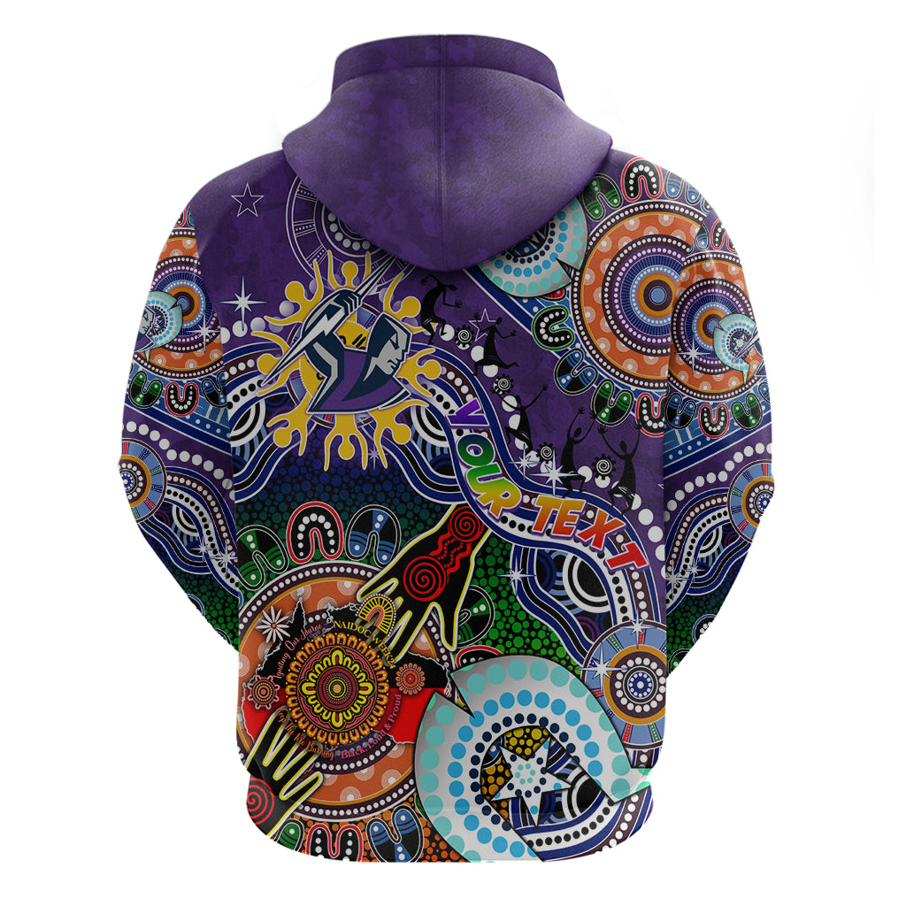Personalised Storm NAIDOC Week 2024 Hoodie Australia Aboriginal Dot Painting - Vibe Hoodie Shop