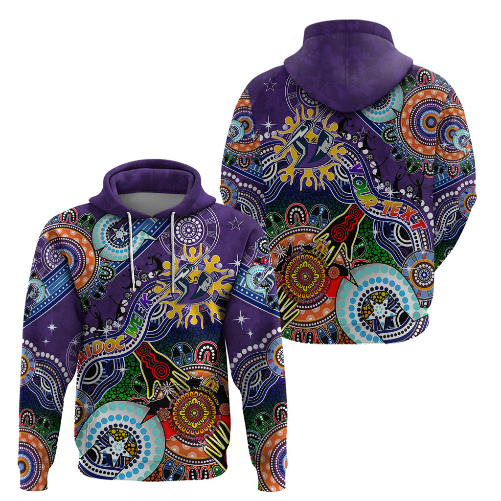 Personalised Storm NAIDOC Week 2024 Hoodie Australia Aboriginal Dot Painting - Vibe Hoodie Shop