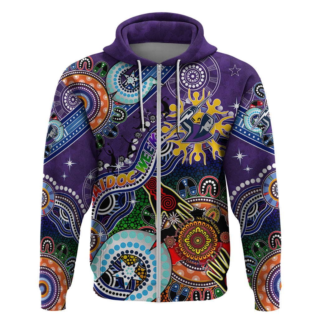 Personalised Storm NAIDOC Week 2024 Hoodie Australia Aboriginal Dot Painting - Vibe Hoodie Shop