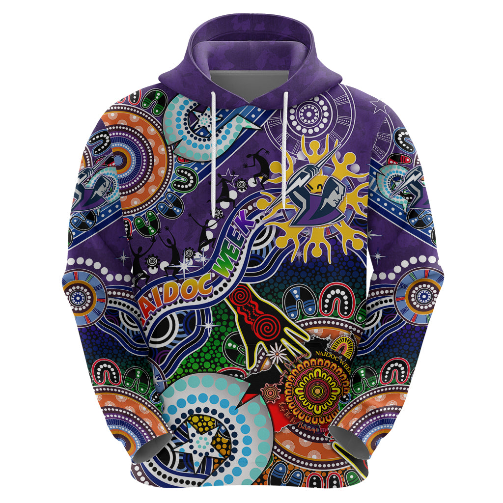 Personalised Storm NAIDOC Week 2024 Hoodie Australia Aboriginal Dot Painting - Vibe Hoodie Shop