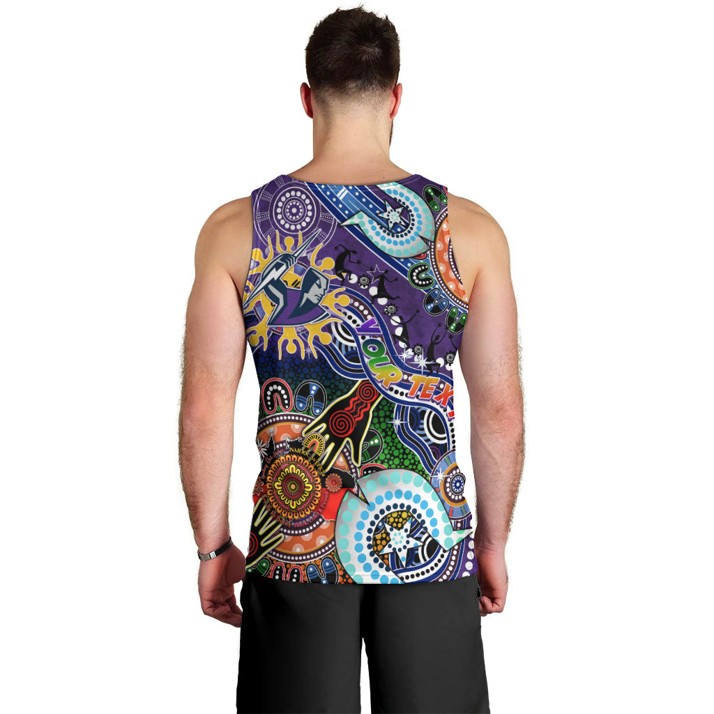 Personalised Storm NAIDOC Week 2024 Men Tank Top Australia Aboriginal Dot Painting - Vibe Hoodie Shop
