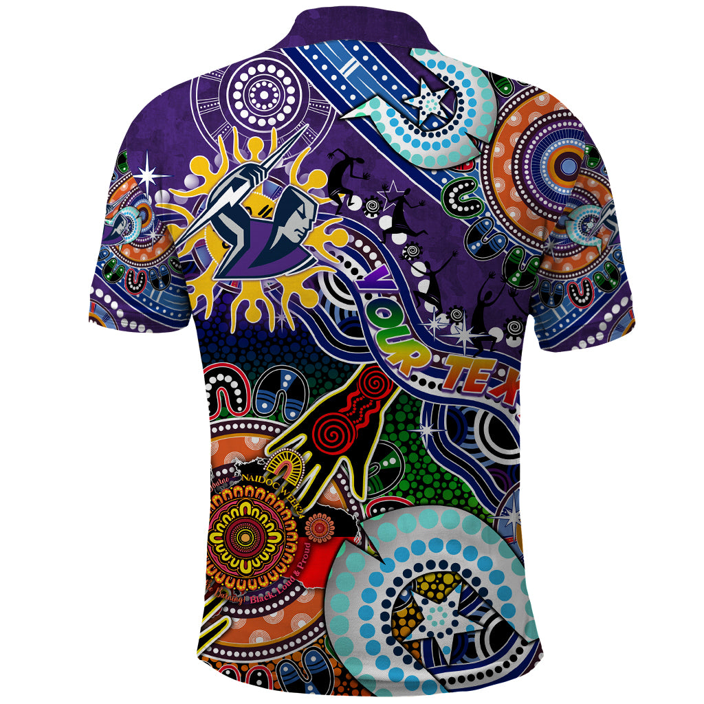 Personalised Storm NAIDOC Week 2024 Polo Shirt Australia Aboriginal Dot Painting - Vibe Hoodie Shop