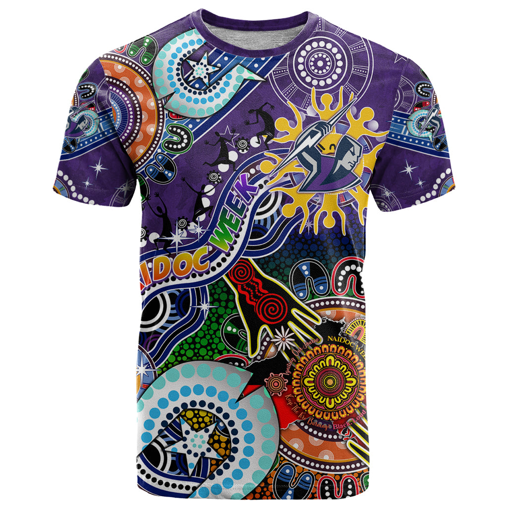 Personalised Storm NAIDOC Week 2024 T Shirt Australia Aboriginal Dot Painting - Vibe Hoodie Shop