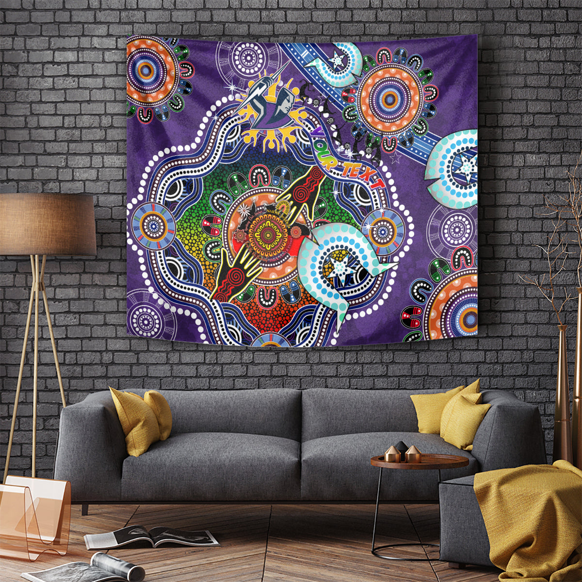 Personalised Storm NAIDOC Week 2024 Tapestry Australia Aboriginal Dot Painting - Vibe Hoodie Shop