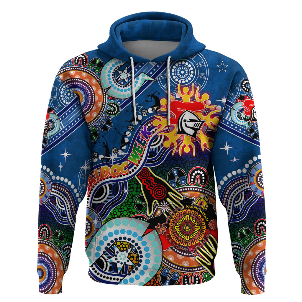 Personalised Knights NAIDOC Week 2024 Hoodie Australia Aboriginal Dot Painting - Vibe Hoodie Shop