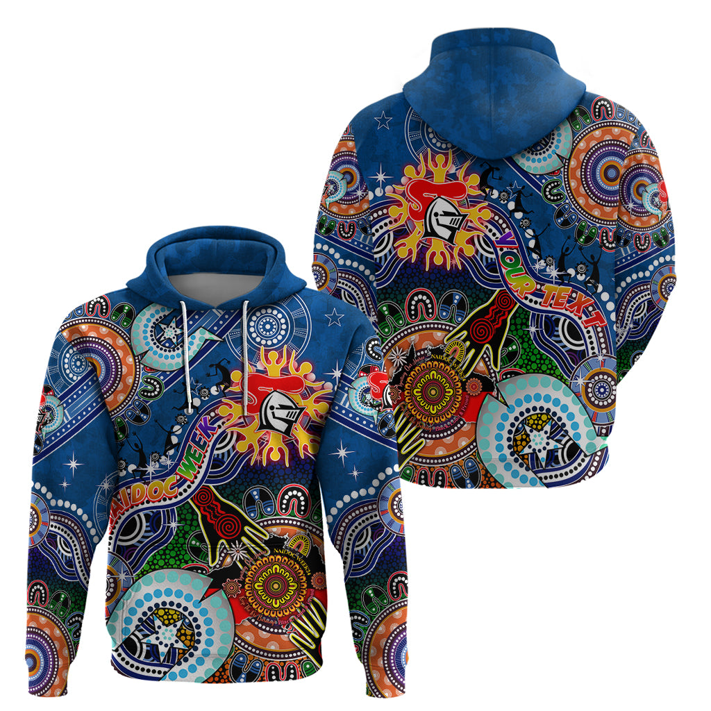 Personalised Knights NAIDOC Week 2024 Hoodie Australia Aboriginal Dot Painting - Vibe Hoodie Shop
