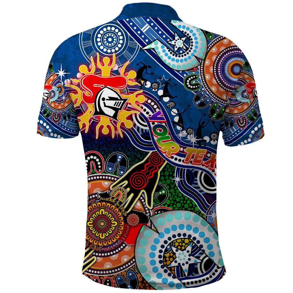 Personalised Knights NAIDOC Week 2024 Polo Shirt Australia Aboriginal Dot Painting - Vibe Hoodie Shop