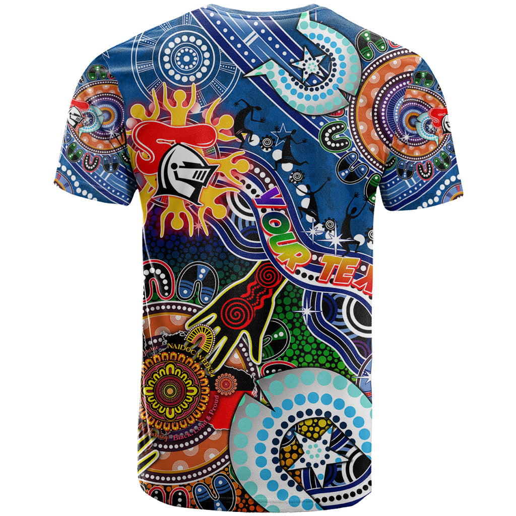 Personalised Knights NAIDOC Week 2024 T Shirt Australia Aboriginal Dot Painting - Vibe Hoodie Shop