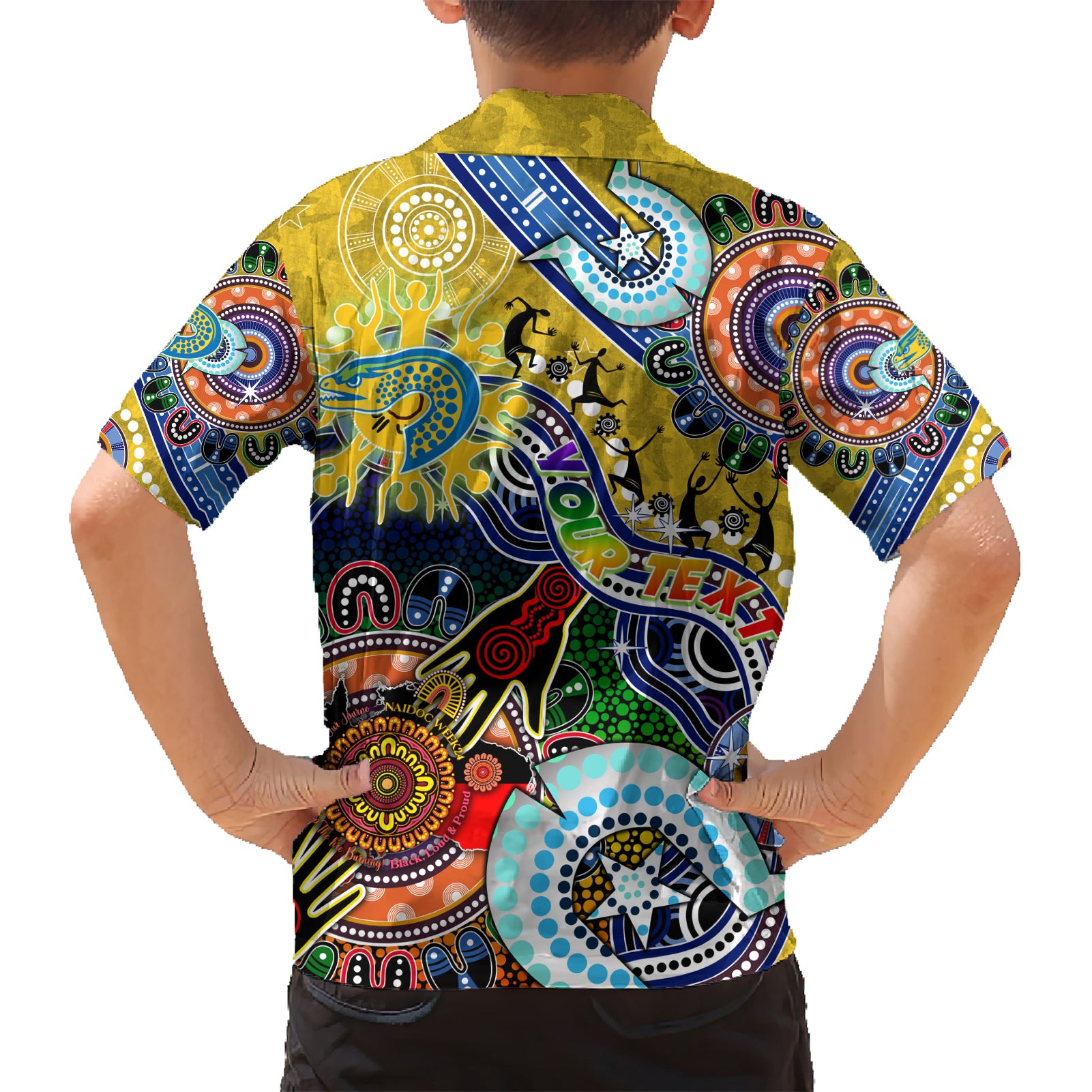 Personalised Eels NAIDOC Week 2024 Hawaiian Shirt Australia Aboriginal Dot Painting - Vibe Hoodie Shop