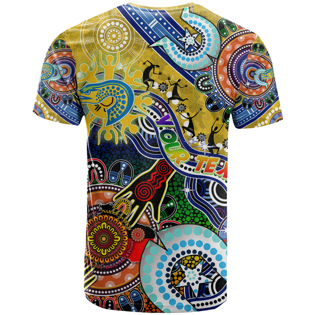 Personalised Eels NAIDOC Week 2024 T Shirt Australia Aboriginal Dot Painting - Vibe Hoodie Shop