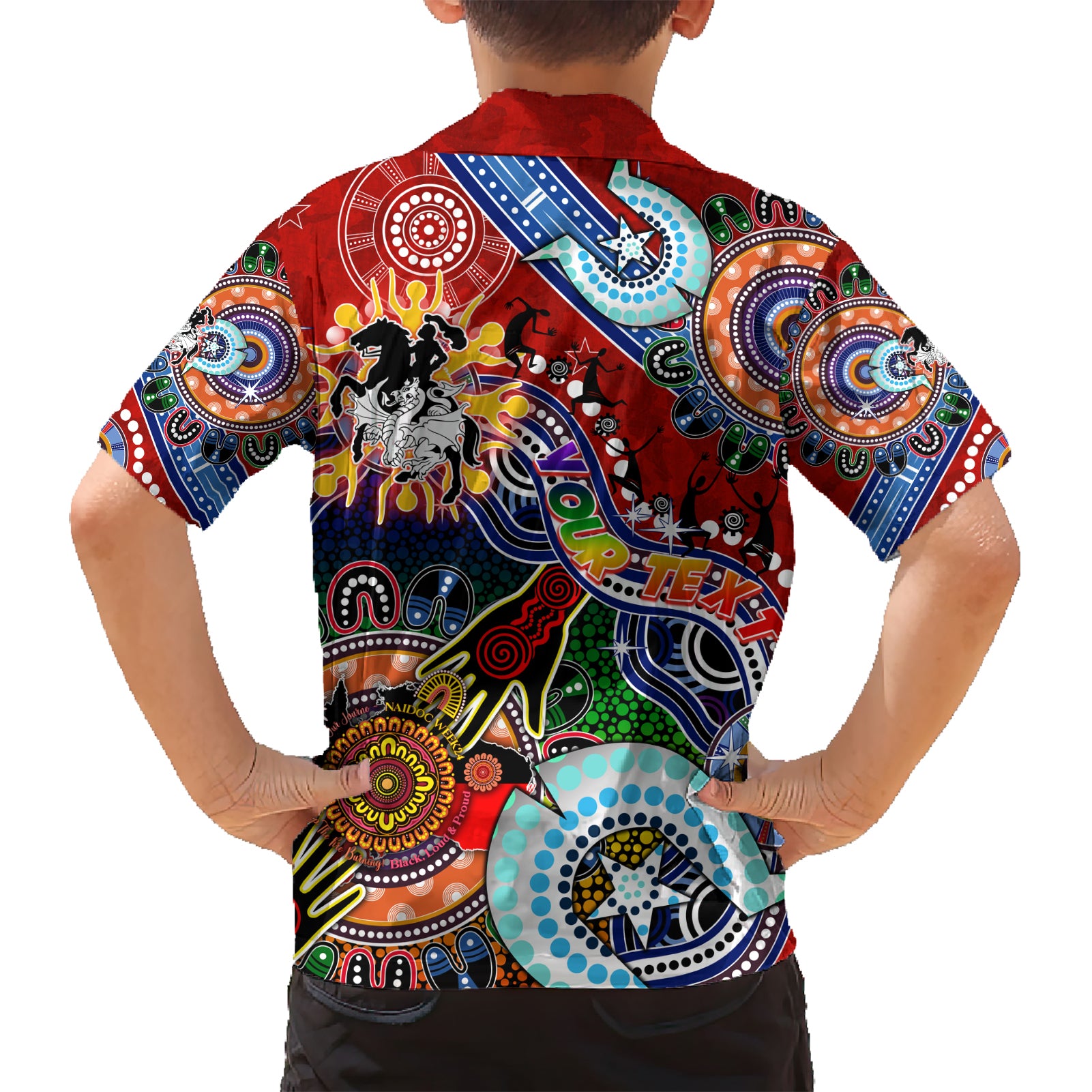 Personalised Dragons NAIDOC Week 2024 Hawaiian Shirt Australia Aboriginal Dot Painting - Vibe Hoodie Shop