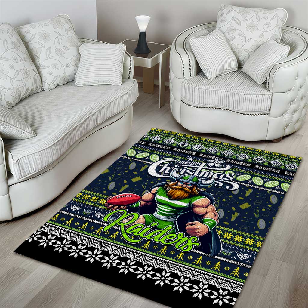 Raiders Rugby Xmas Area Rug Australia NRL Mascot - Vibe Hoodie Shop