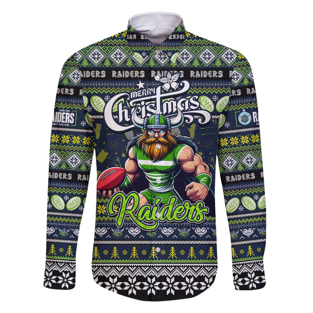 Personalized Raiders Rugby Xmas Family Matching Mermaid Dress and Hawaiian Shirt Australia NRL Mascot