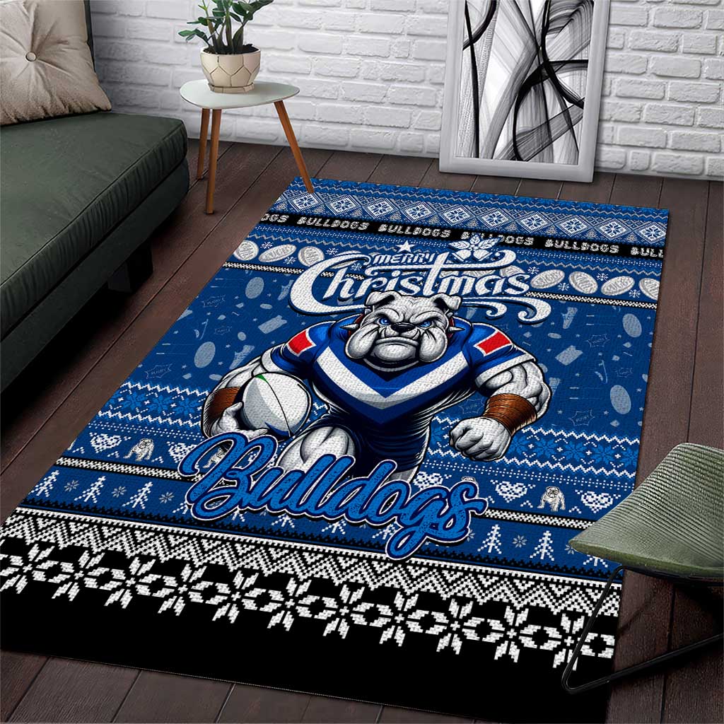 Bulldogs Rugby Xmas Area Rug Australia NRL Mascot - Vibe Hoodie Shop