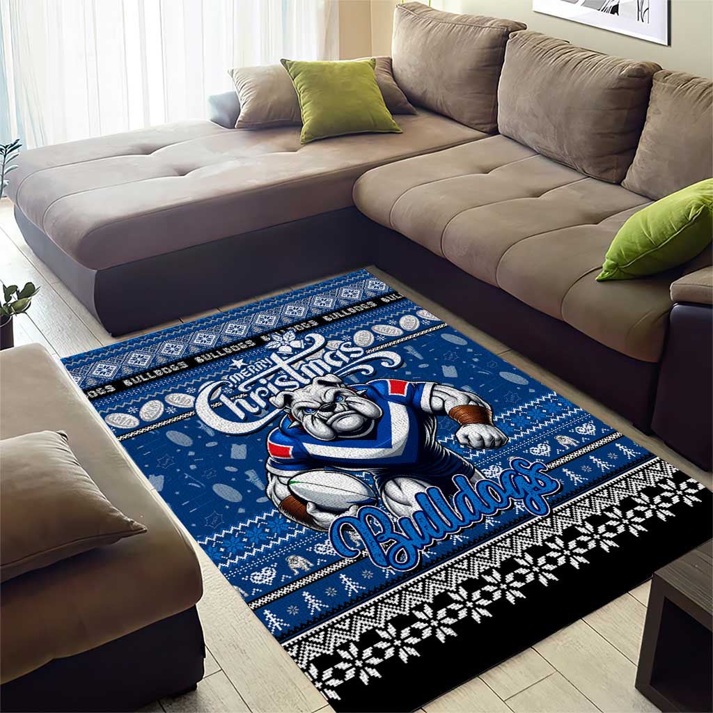 Bulldogs Rugby Xmas Area Rug Australia NRL Mascot - Vibe Hoodie Shop