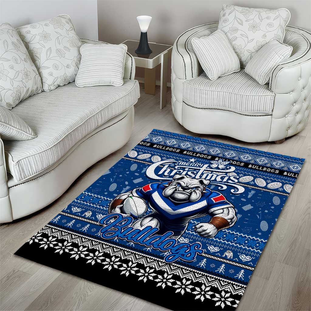 Bulldogs Rugby Xmas Area Rug Australia NRL Mascot - Vibe Hoodie Shop