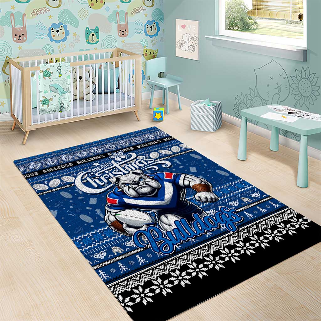 Bulldogs Rugby Xmas Area Rug Australia NRL Mascot - Vibe Hoodie Shop