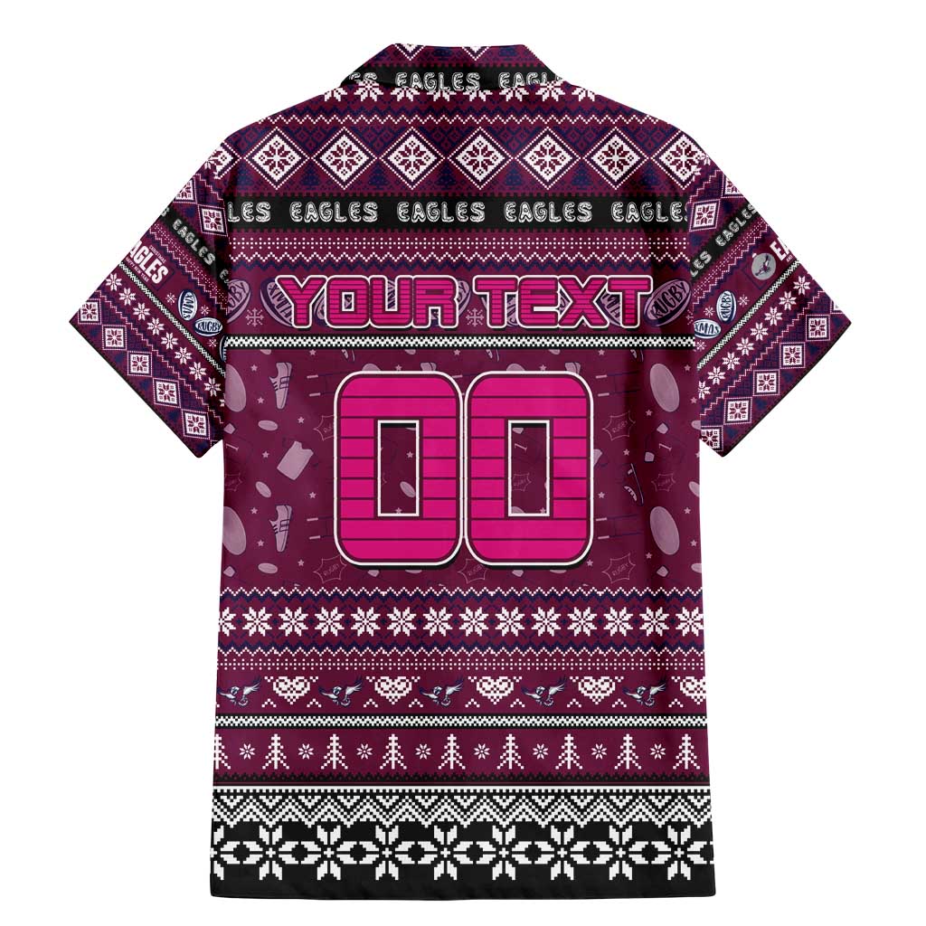 Personalized Sea Eagles Rugby Xmas Family Matching Mermaid Dress and Hawaiian Shirt Australia NRL Mascot