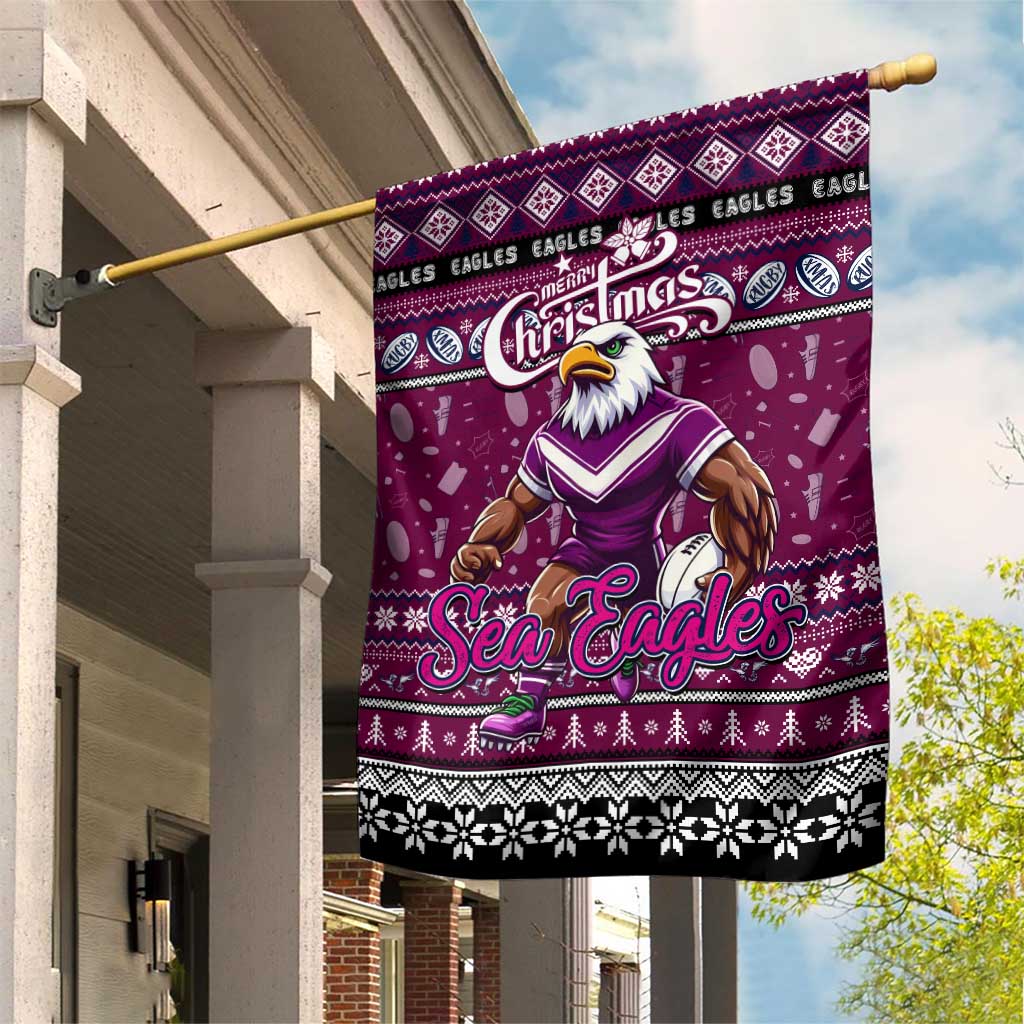 Sea Eagles Rugby Xmas Garden Flag Australia NRL Mascot - Vibe Hoodie Shop