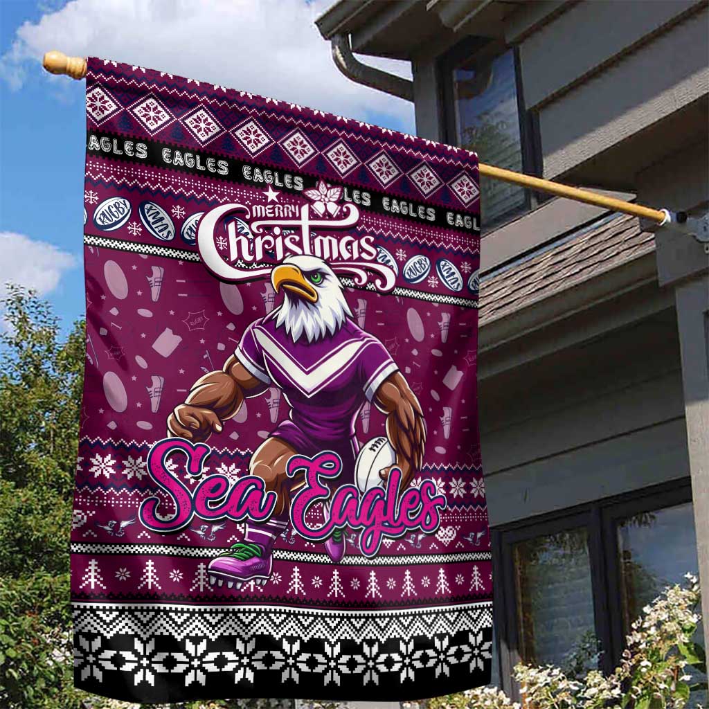Sea Eagles Rugby Xmas Garden Flag Australia NRL Mascot - Vibe Hoodie Shop