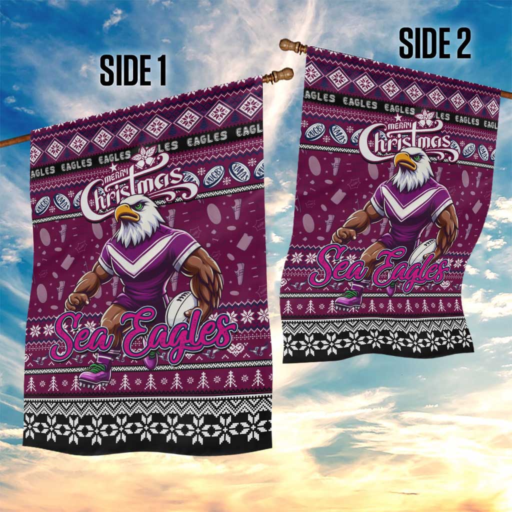 Sea Eagles Rugby Xmas Garden Flag Australia NRL Mascot - Vibe Hoodie Shop