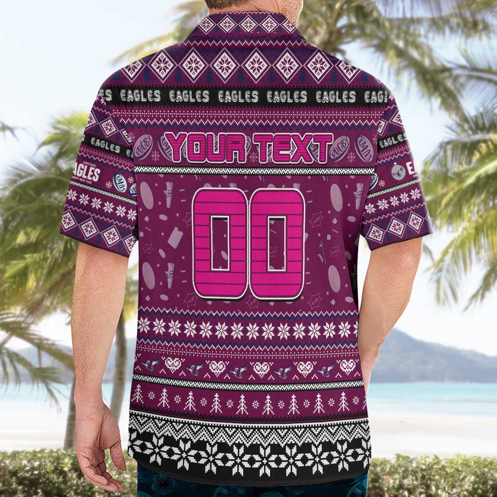 Personalized Sea Eagles Rugby Xmas Hawaiian Shirt Australia NRL Mascot - Vibe Hoodie Shop