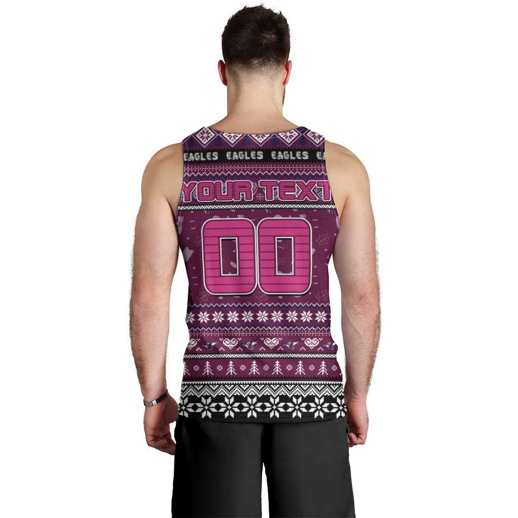 Personalized Sea Eagles Rugby Xmas Men Tank Top Australia NRL Mascot - Vibe Hoodie Shop