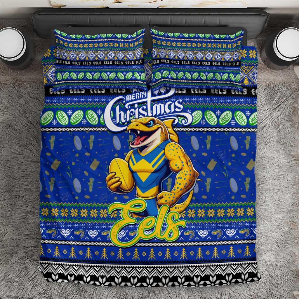 Eels Rugby Xmas Bedding Set Australia NRL Mascot - Vibe Hoodie Shop