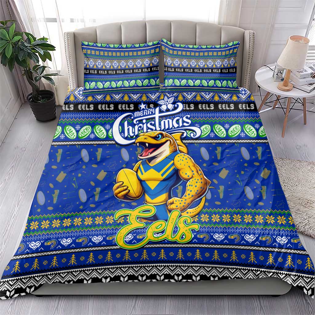Eels Rugby Xmas Bedding Set Australia NRL Mascot - Vibe Hoodie Shop