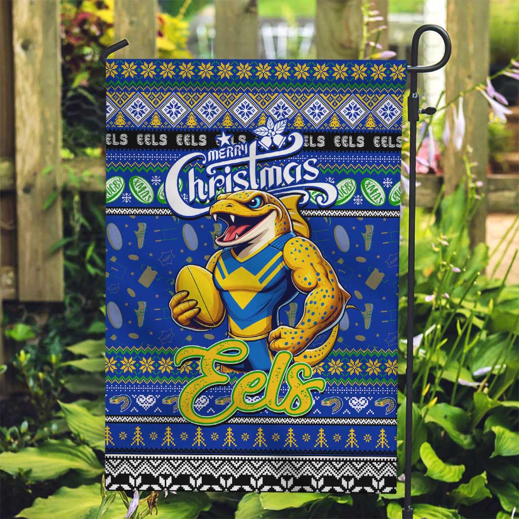 Eels Rugby Xmas Garden Flag Australia NRL Mascot - Vibe Hoodie Shop